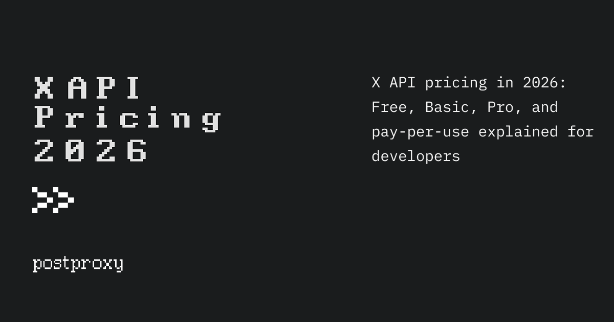 X (Twitter) API Pricing in 2026: All Tiers